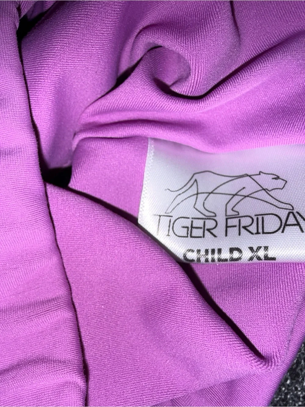 Tiger Friday Purple Dance Top Size Child X-Large